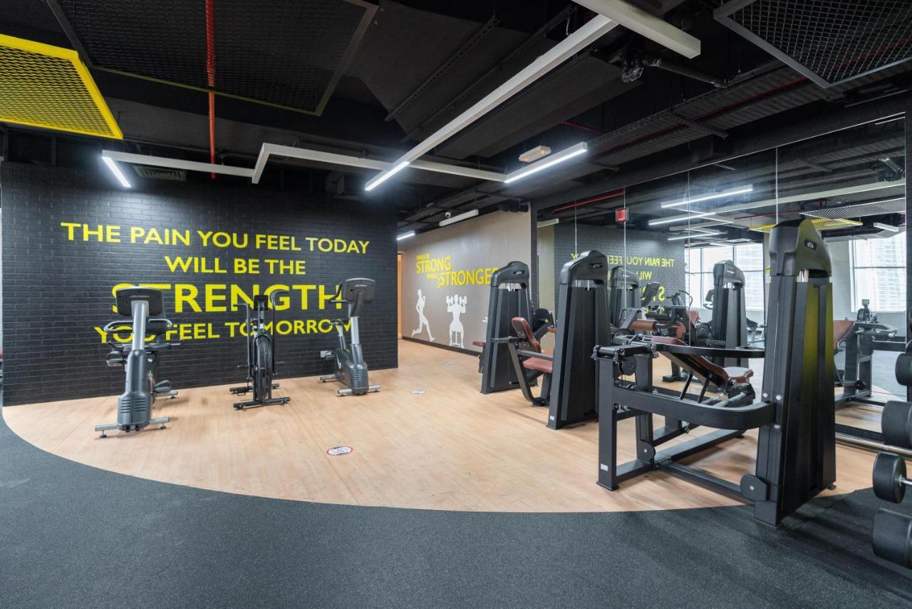 Spacious 2 Beds 5 Min Walk From Dubai Mall With Brand New Gym And Rooftop Swimming Pool Daire Dış mekan fotoğraf